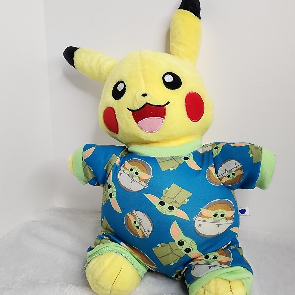 Pokemon Pikachu Build a Bear Stuffed Plush‎ Toy The Mandalorian Grogu Pajamas